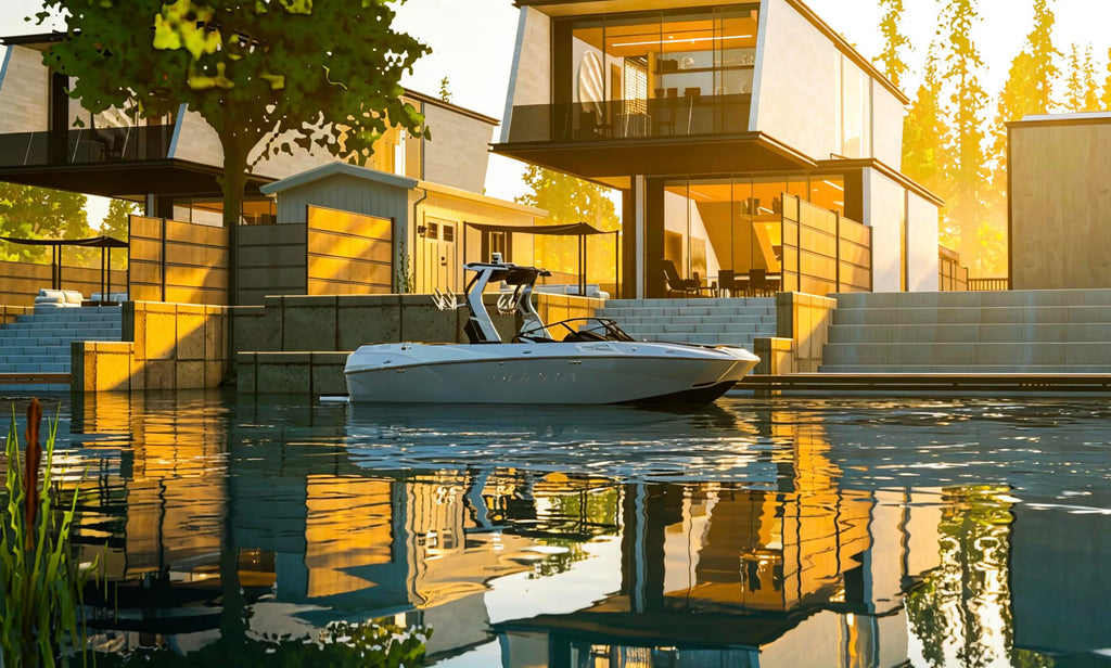 Small lake house